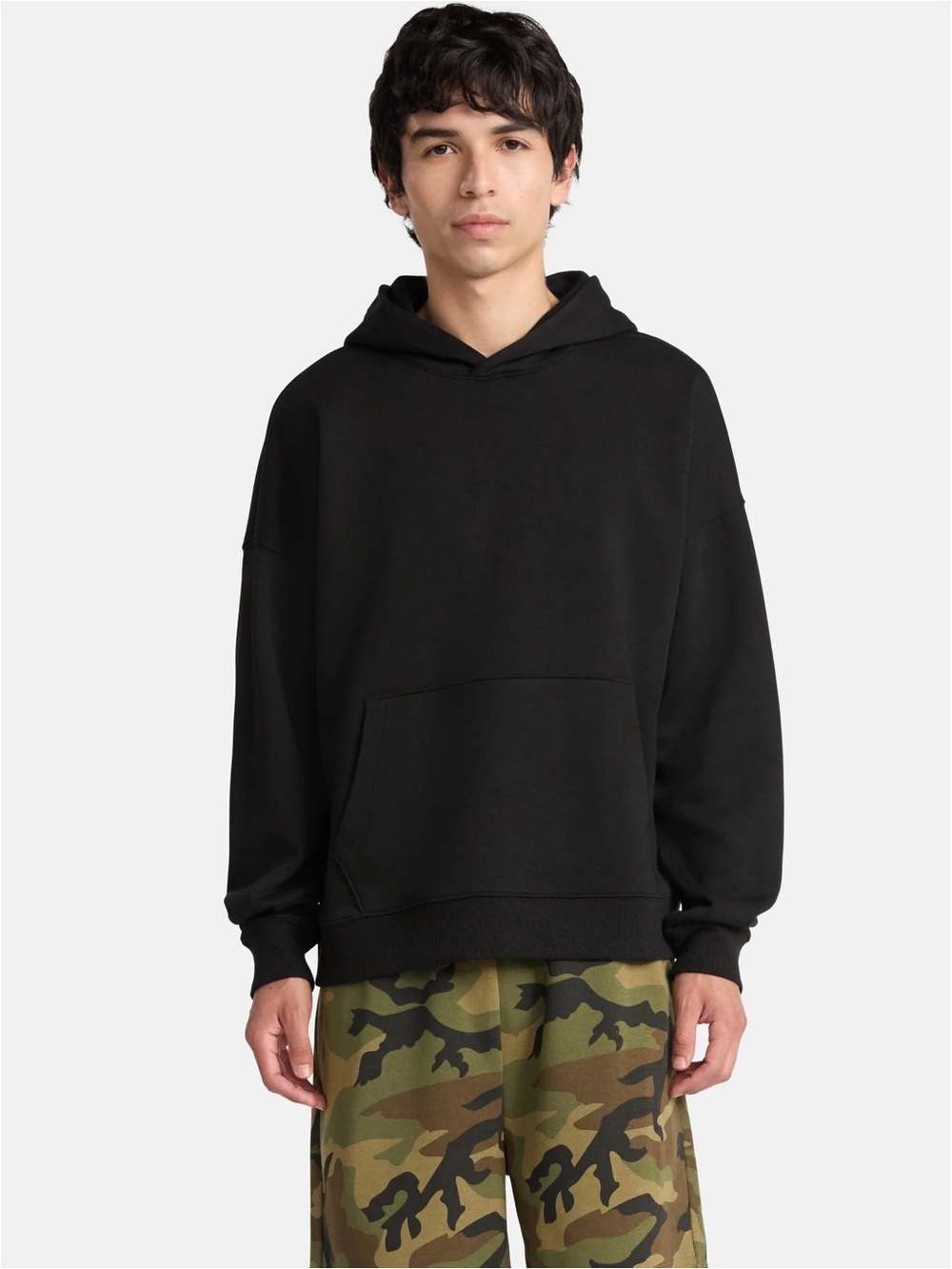 No Boundaries Boxy Fit Cropped Hoodie